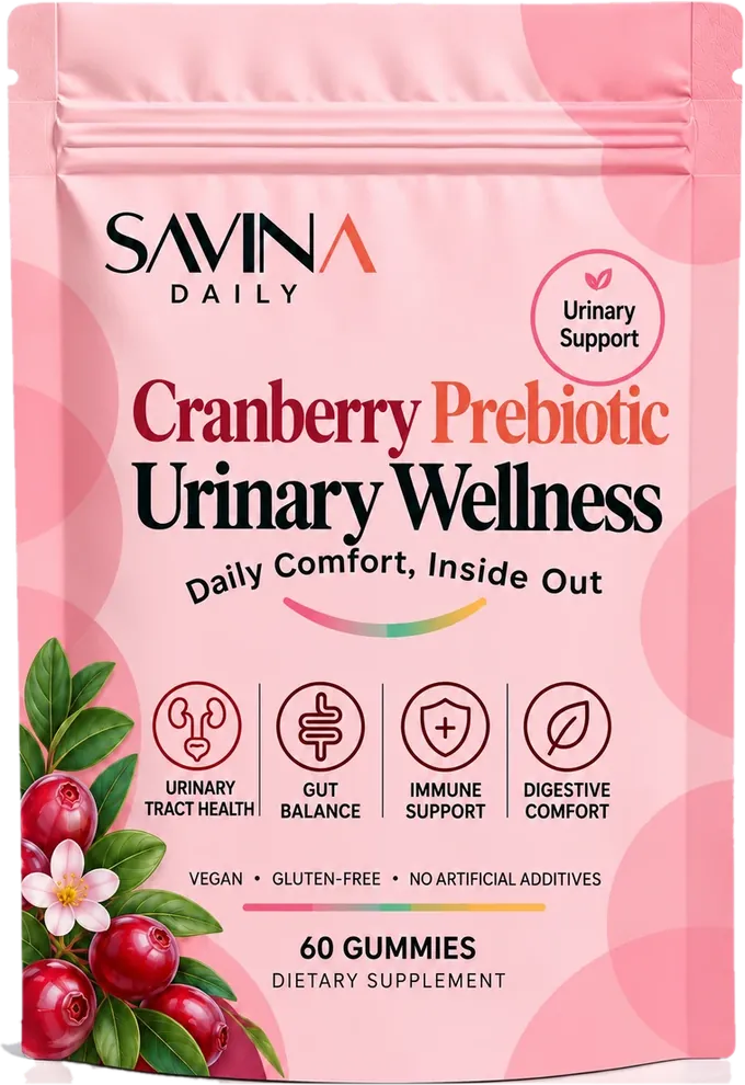 Savina Daily Cranberry Prebiotic Urinary Wellness pouch