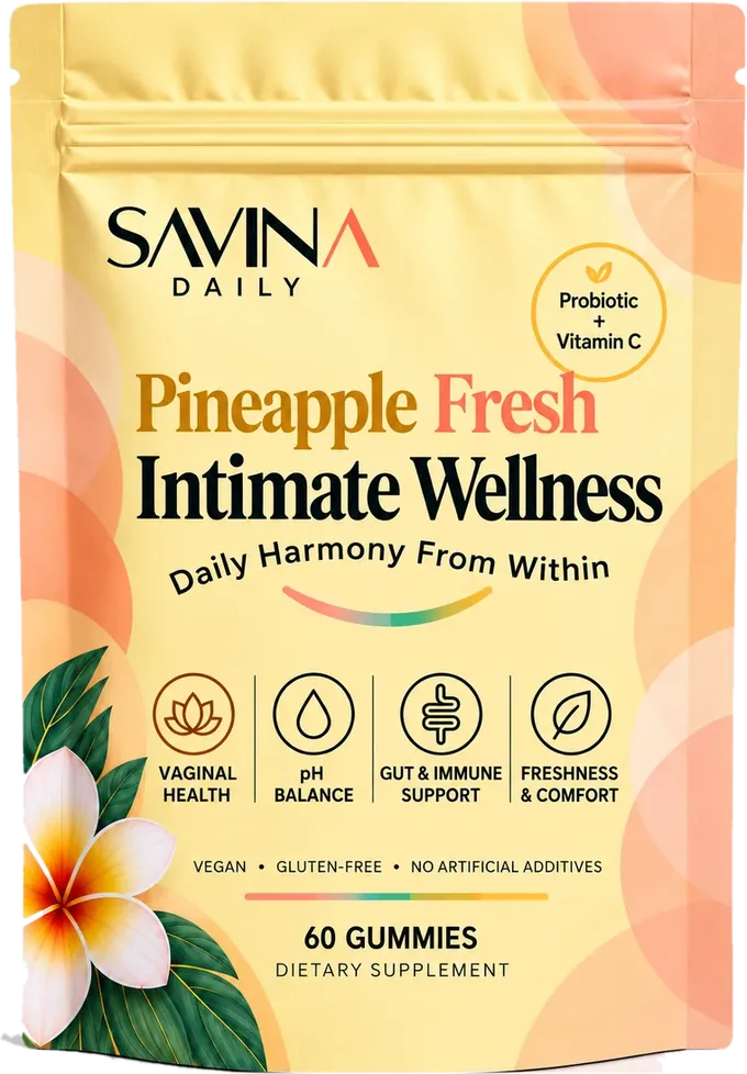 Savina Daily Pineapple Fresh Intimate Wellness pouch